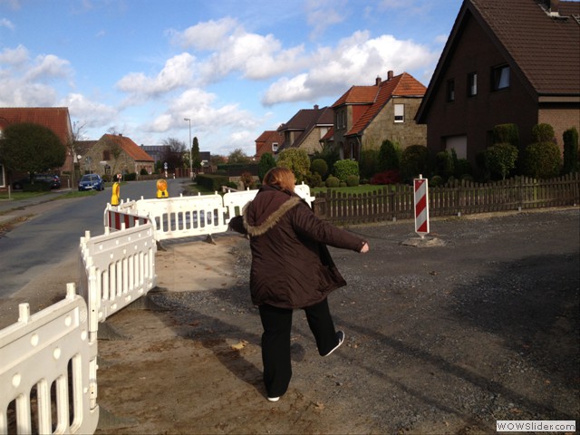 66heute testen wir mal die halbe Baustraße 03.11.13
